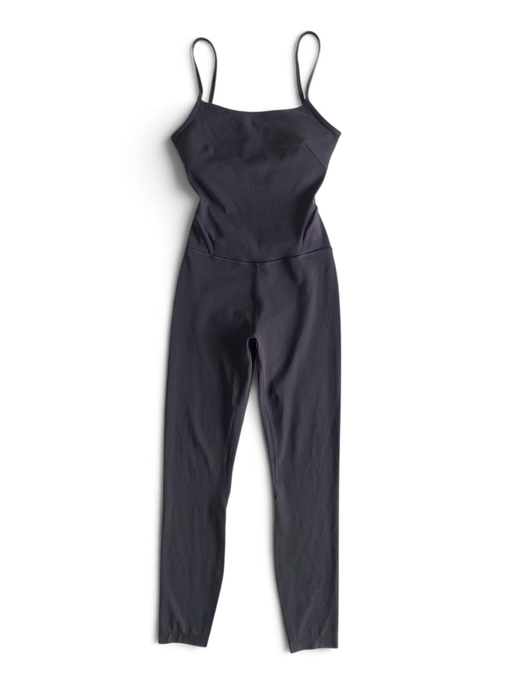 Lululemon Jumpsuit Size 2 (XS) Bodysuit One Piece Black Open Back Slim Straps